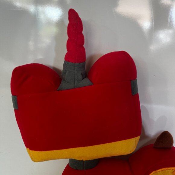 Red Angry Kitty Plush 12.5" The Lego Movie 2 Red Yellow Cat 2018 Manhattan Toy - Picture 7 of 16